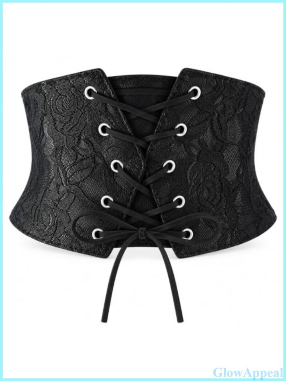 Wide Lace-Up Waist Corset Belt Polyester Renaissance Cinch Costume Accessory